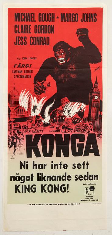 Film poster "Konga" 1961.