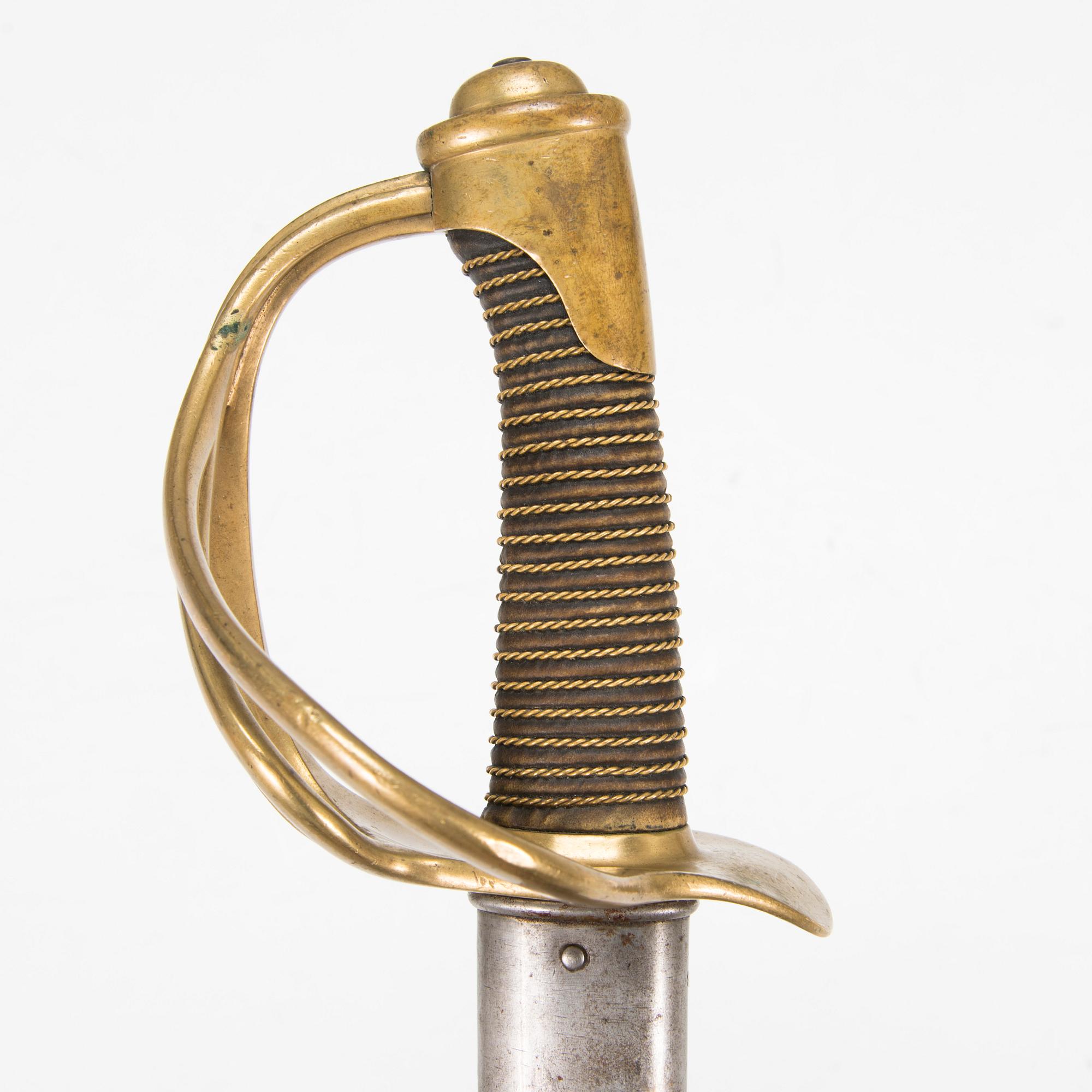 A French cavalry sabre model 1822.