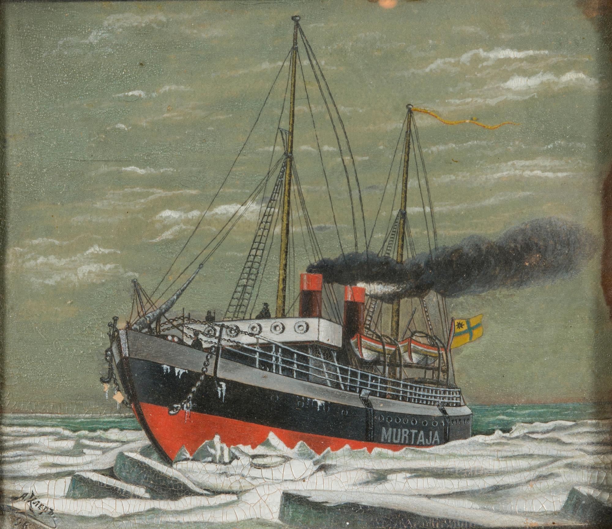 A. KLER, "Murtaja", gouache, signed A. Kler 96, Russia.