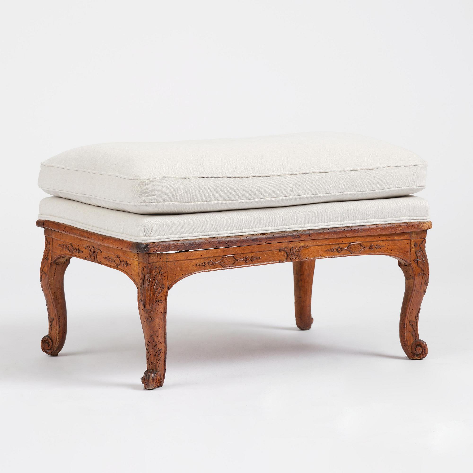 A French Régence stool, early 18th century.