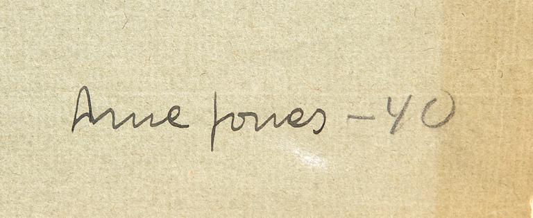 Arne Jones, Modellstudie.