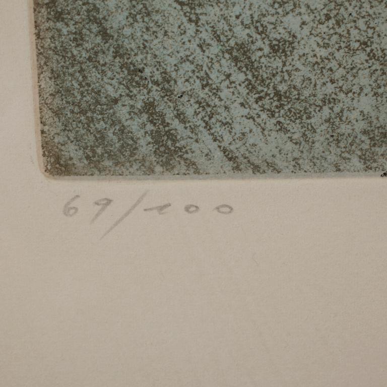 MAX ERNST, etching in colours, signed and numbered 89/100.