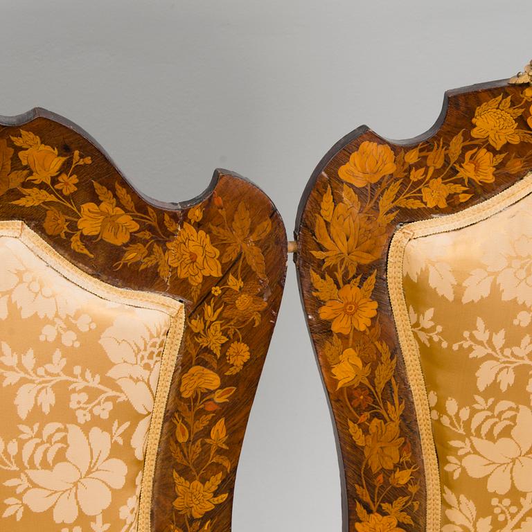 A 5-piece sofa suite from the latter half of the 19th Century.