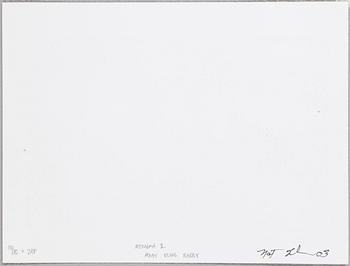 NAT FINKELSTEIN, Digital print (5 st), sign och dat och numr 13/15 a tergo.