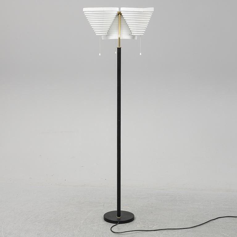 ALVAR AALTO, a model A 809 floor light from Valaisinpaja OY, Finland.