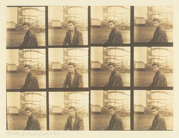 Astrid Kirchherr, George Harrison at the Heiligengeistfeld fairground, Hamburg, 1960.