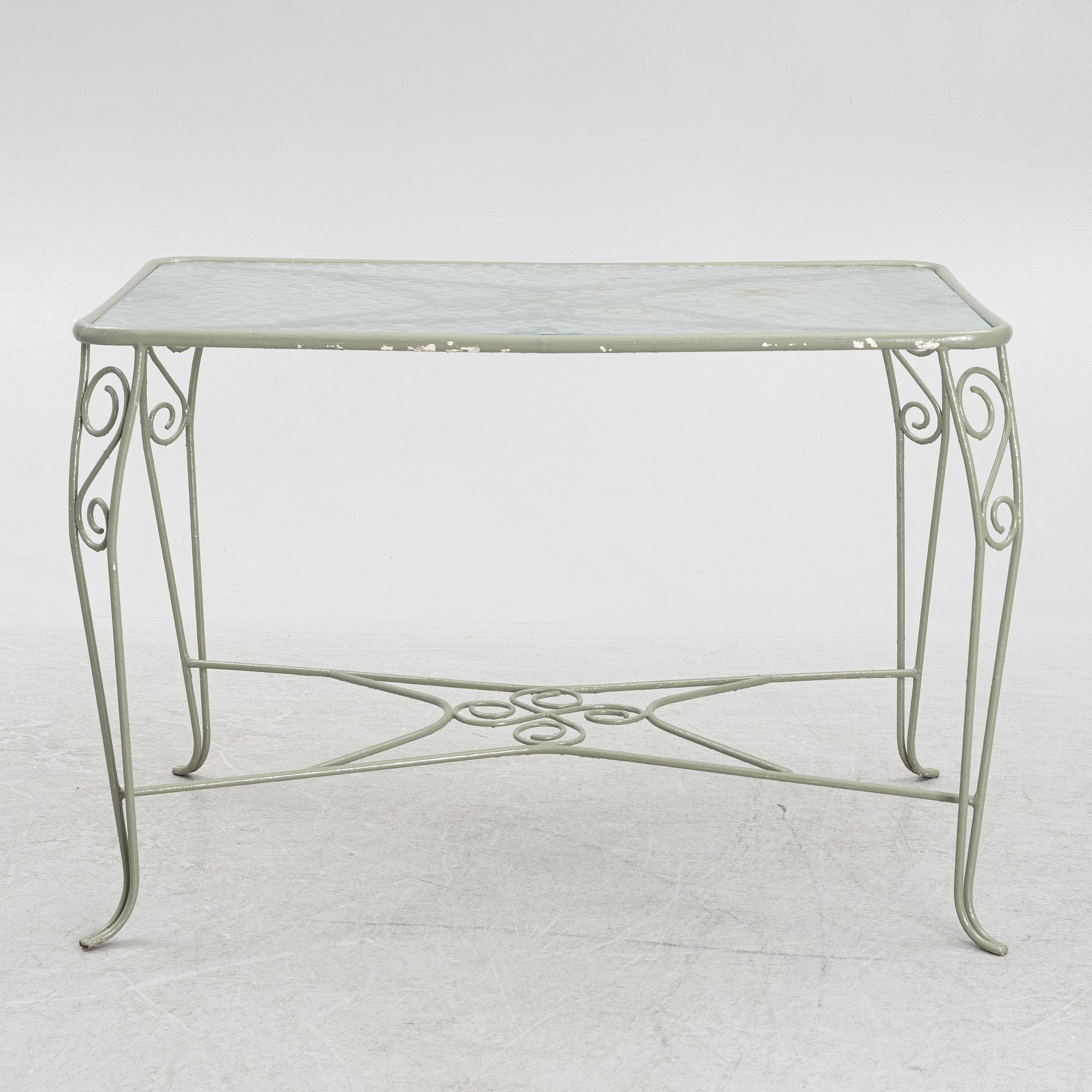 Trädgårdsgrupp, 6 delar, 1900-talets mitt.