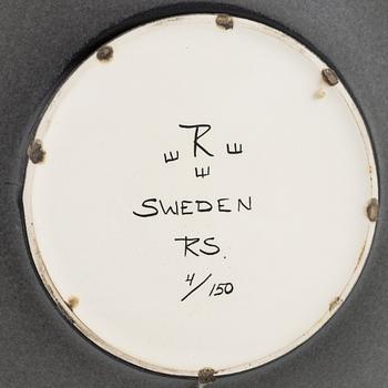 Rolf Sinnemark, vas samt skålfat, stengods, Rörstrand.