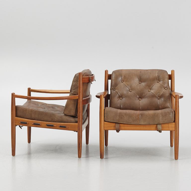 Ingemar Thillmar, armchairs, a pair, "Läckö", OPE furniture, 1960s/70s.