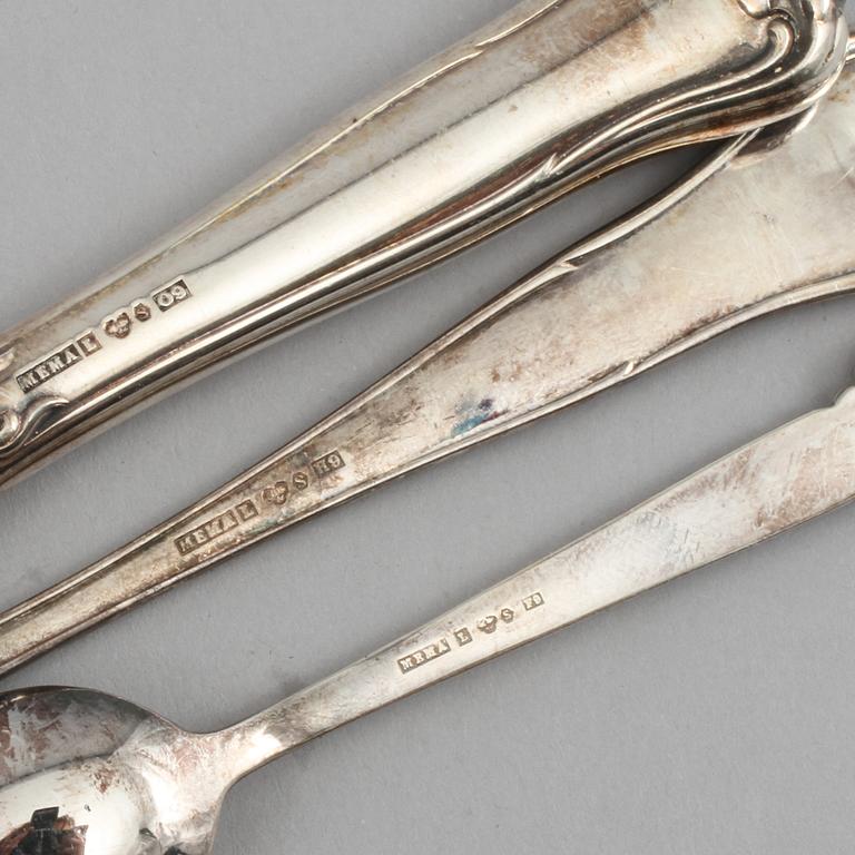 BESTICK, 18 st, silver, Mema, Lidköping, 1900-talets tredje kvartal, vikt 128 gram.