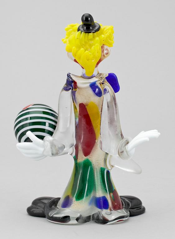 FIGURIN, glas, Murano, Italien, 1900-talets tredje kvartal.