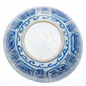Bålskål, kraakporslin. Mingdynastin, Wanli (1572-1622).