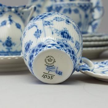 A 23 piece porcelain service from Royal Copenhagen, Denmark.