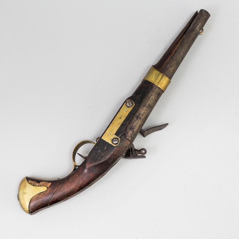 a Swedish early 19th century flintlock pistol.