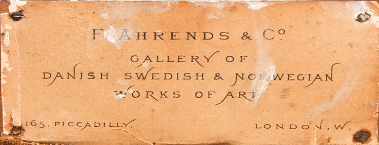 CARL LUDWIG BILLE, olja på duk, sign o dat 1870 (?).