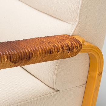 Alvar Aalto, armchair model 48, O.Y. Huonekalu- ja Rakennustyötehdas A.B., Finland 1950s.