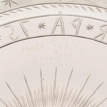 Edward Hald, an engraved glass bowl, Orrefors, 1920, model 147, provenance Edward Hald.