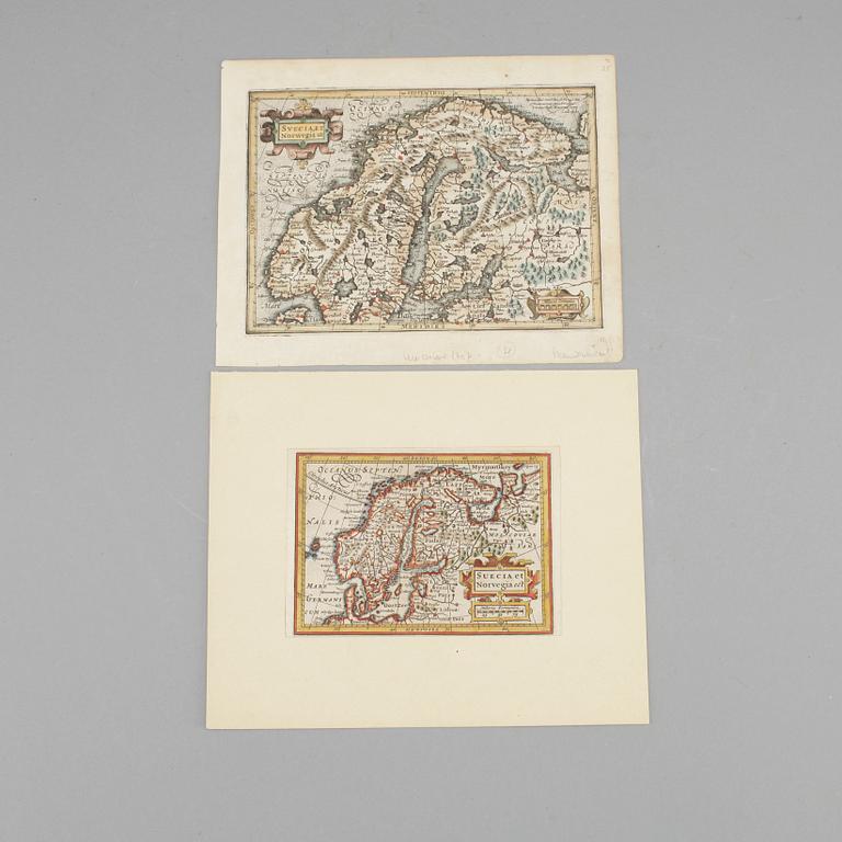 KARTOR, 2 st. 1700/1800-tal.