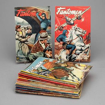 PARTI FANTOMEN, 21 st, serietidningar, 1951-1956.