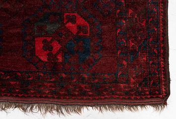 Matta, afghan, antik, ca 285 x 210 cm.