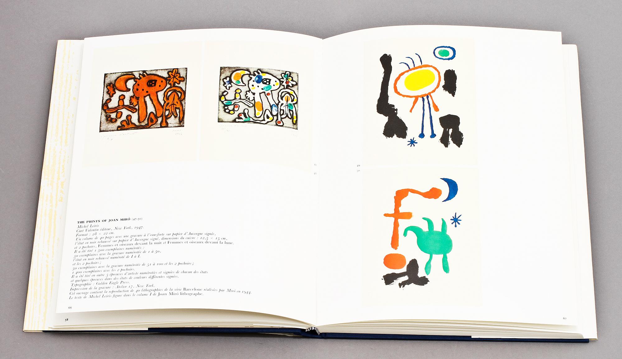 BOK, Miro graveur I 1928-1960, Jacques Dupin, Daniel Lelong editeur, 1984.