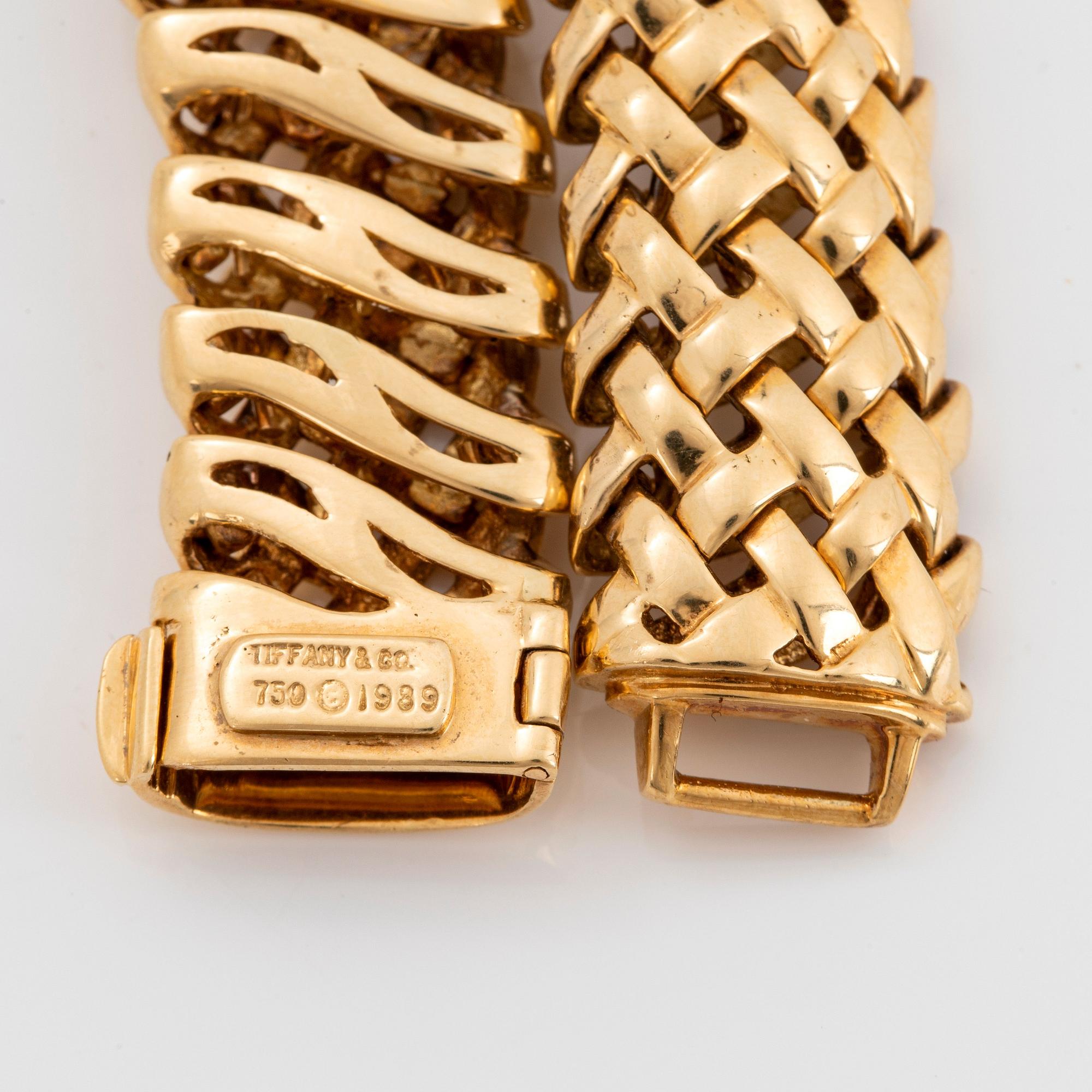An 18K gold Tiffany necklace "Vannerie".
