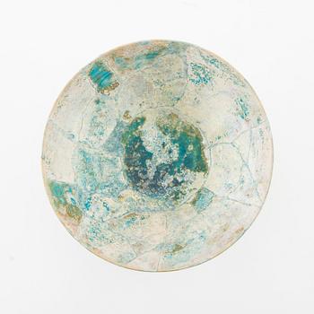 Bowl probably Keshan, Iran, 1100-1200s earthenware.