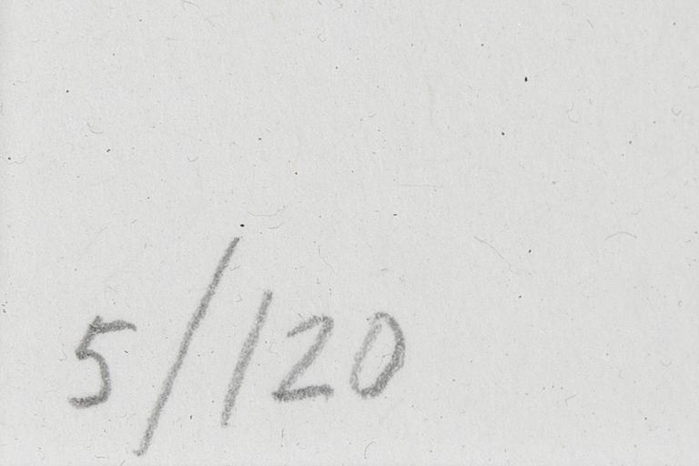 Makode Linde, färglitografi, signerad och numrerad 5/120.