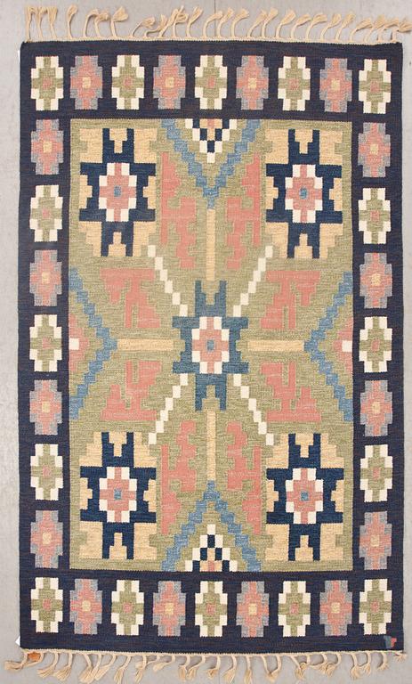 MATTA, rölakan, "Vemmenhög", design Erik Lundberg, Vävaregården. Ca 242 X 168 cm.