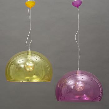 Ferruccio Laviani, ceiling lamps, 2 pcs, "Fl/y", Kartell.