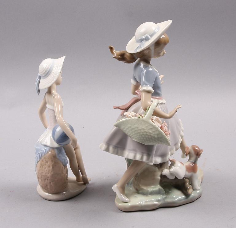FIGURINER, 2 st, porslin, Lladro.