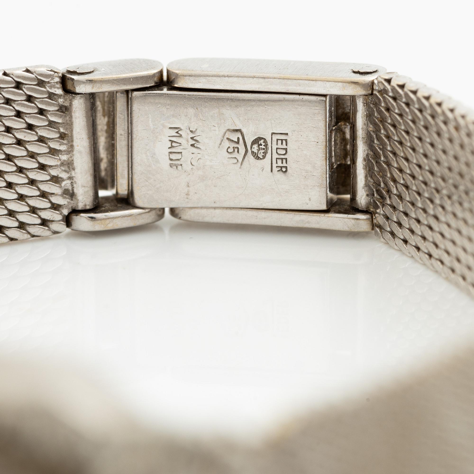Wristwatch, Platinum/White gold, 14 mm.
