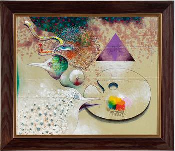 Ardy Strüwer, olja på duk, signerad och daterad 1985.