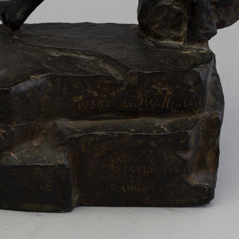 AXEL WALLENBERG, Sculpture, bronze, signed and dated 1938. Foundry mark.