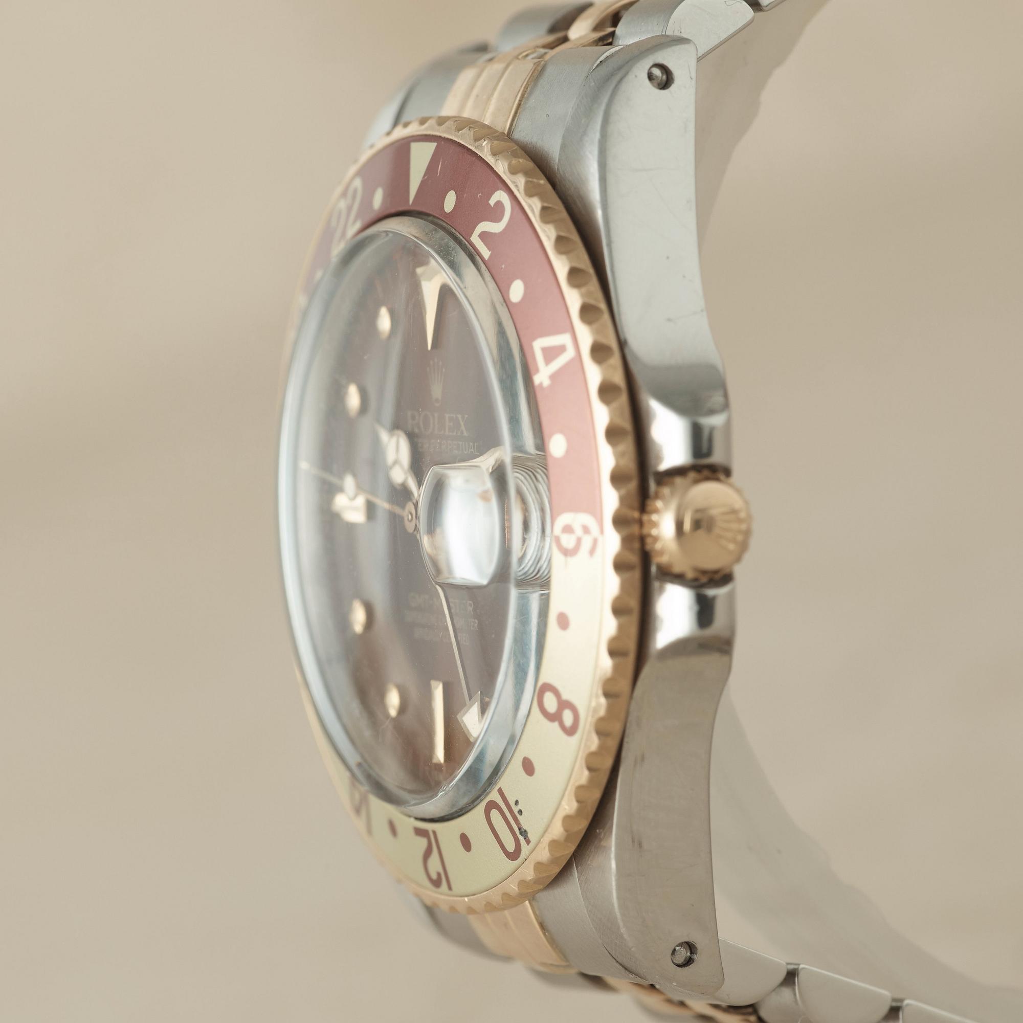 ROLEX, Oyster Perpetual, GMT-Master, Chronometer, "Root Beer, Nipple dial", wristwatch, 40 mm,