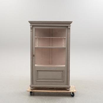 A late 19th century painted display cabinet.