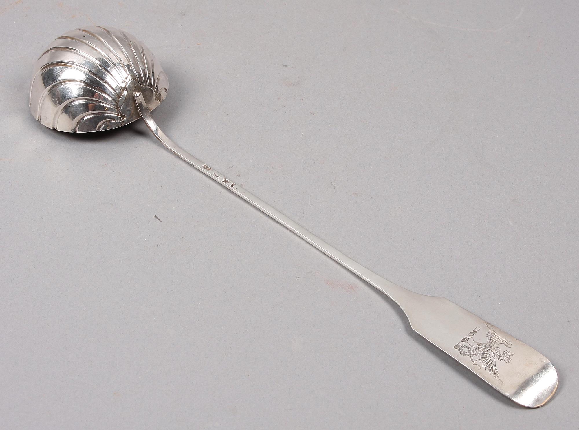 SOPPSLEV, silver, England, 17-1800-tal.