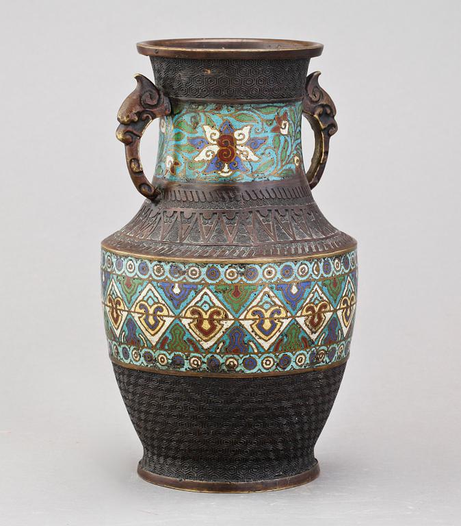 URNA, cloisonne, Kina, 1800-tal.