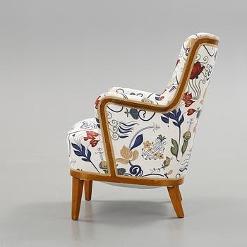 FÅTÖLJ, omkring 1900-talets mitt.