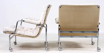 KARMSTOLAR, ett par, "Karin", Bruno Mathsson.