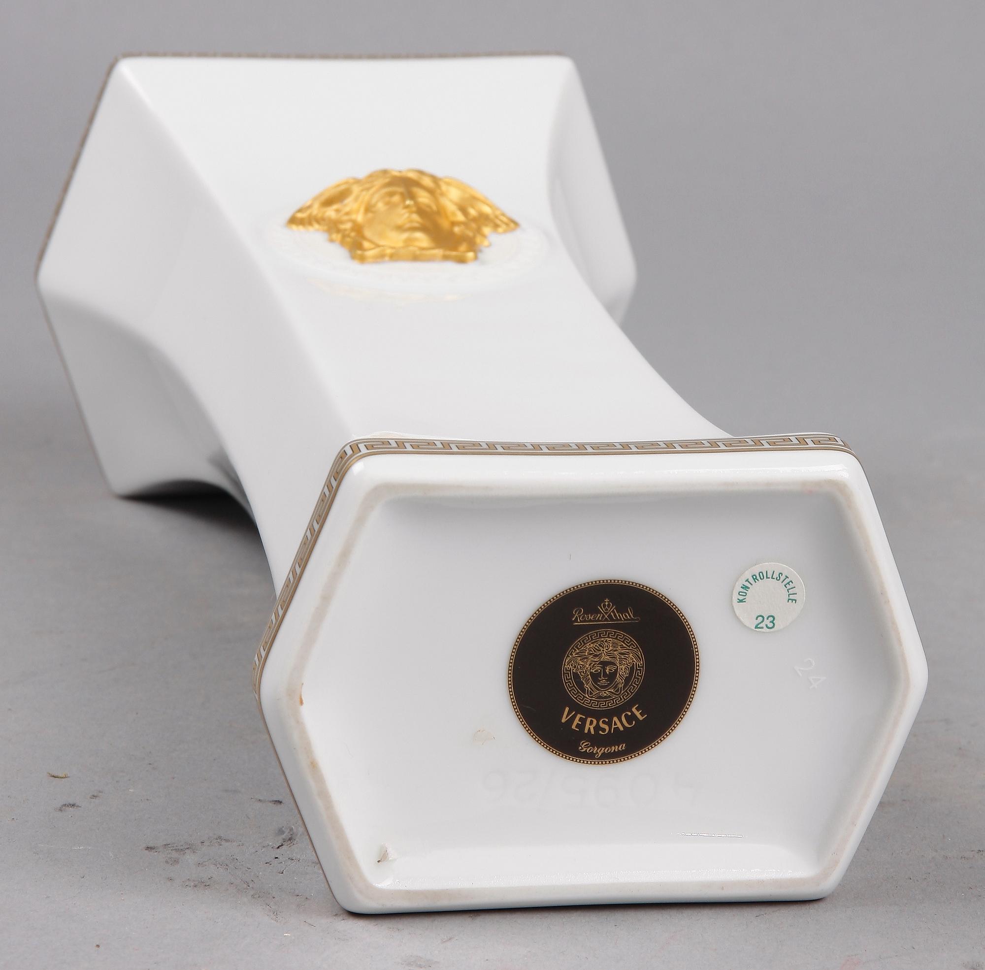 VAS, porslin, "Gorgona", Rosenthal för Versace.