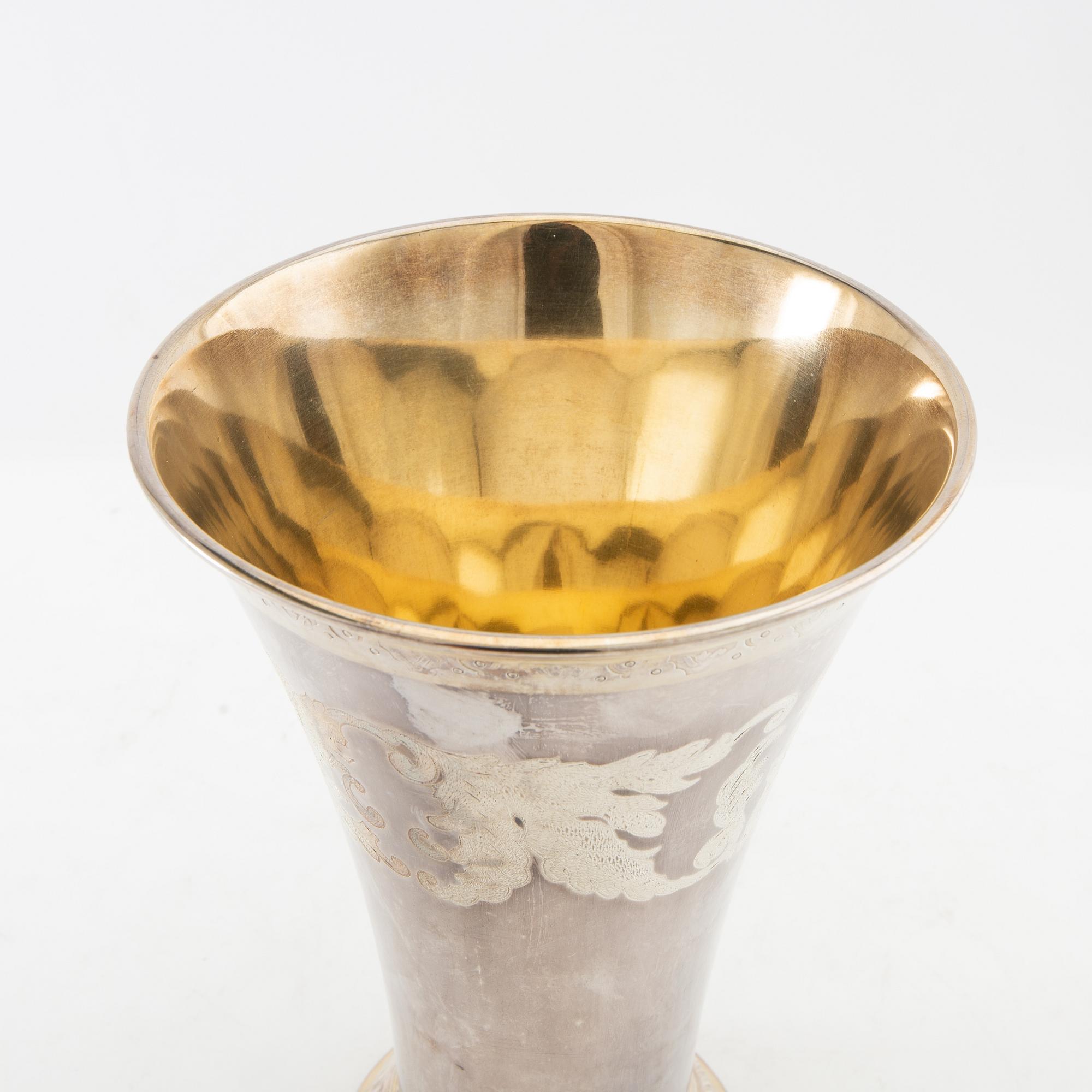 Cup CG Hallberg Stockholm 1930 silver.