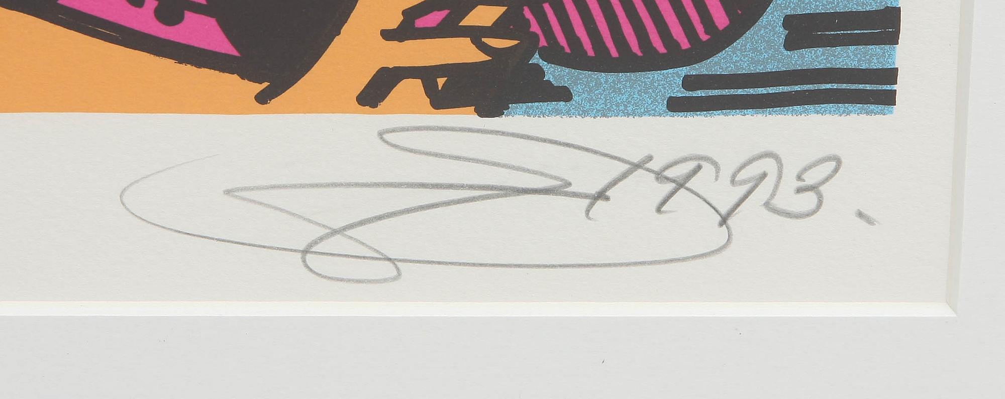 ERRÓ GUDMUNDUR GUDMUNDSSON, färgseriegrafi, sign o dat 93.