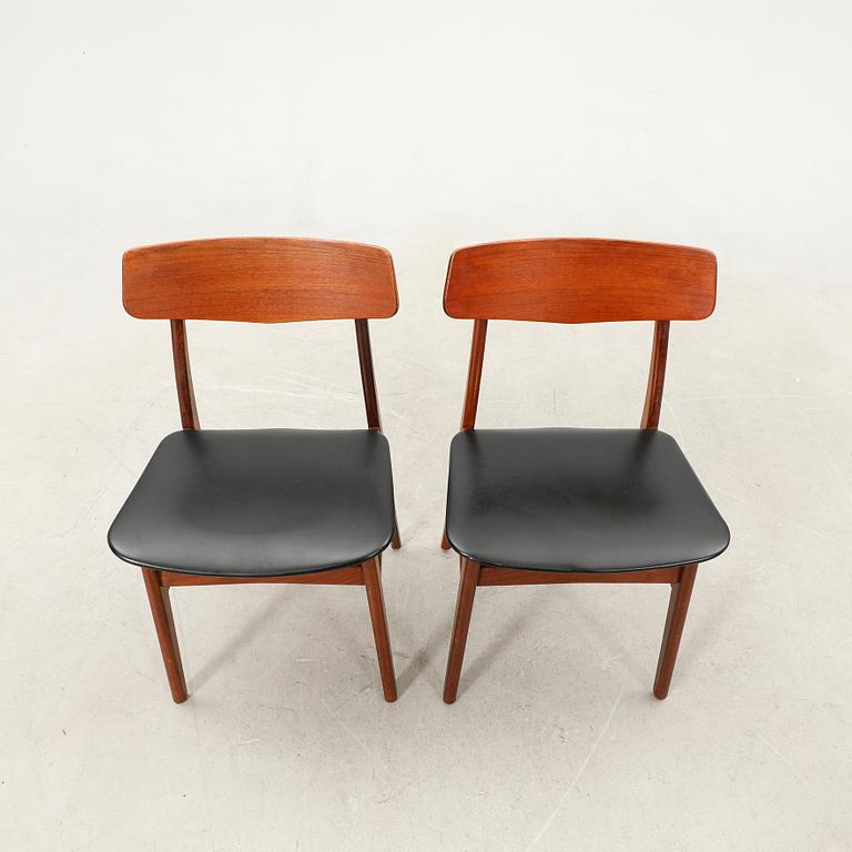 Chairs, 6 pieces, 1960s, Denmark.