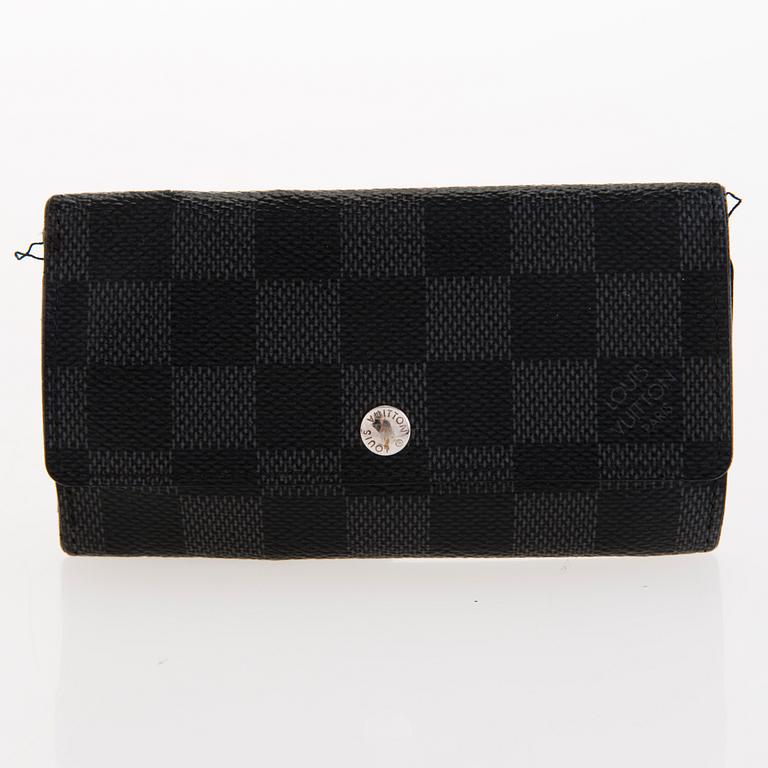 LOUIS VUITTON, Damier Graphite VYÖ, KORTTIKOTELO JA AVAINKOTELO.