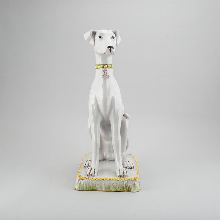 A italian earthenware sculpture from the second half of the 20th century.