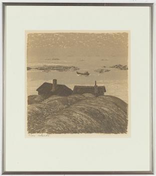 Roland Svensson, lithograph in color, signed and numbered 3/300.