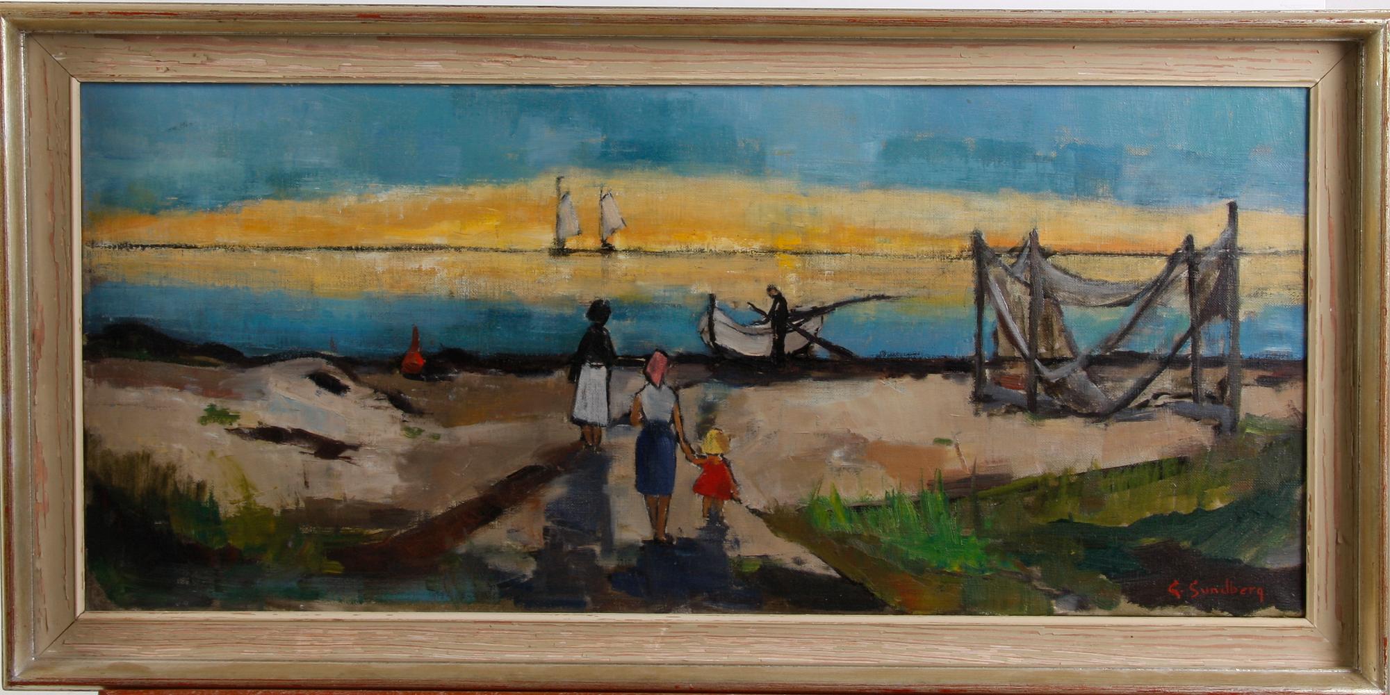 OKÄND KONSTNÄR, olja på duk, sign.