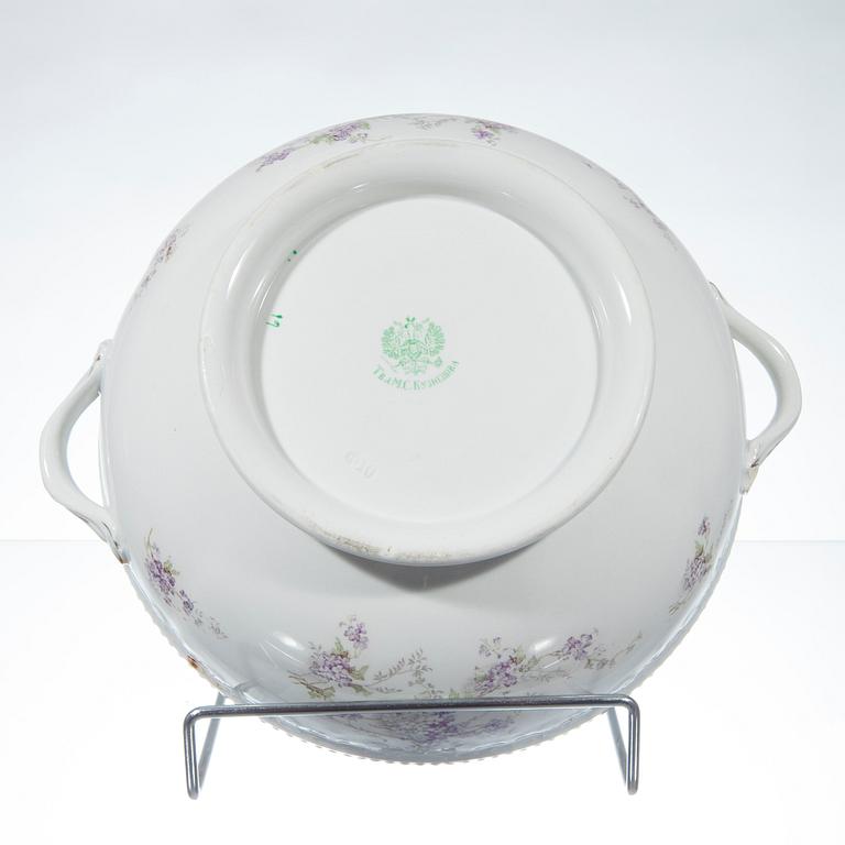 SERVIS, 29 delar, porslin, Kuznetsov, Ryssland kring 1900.
