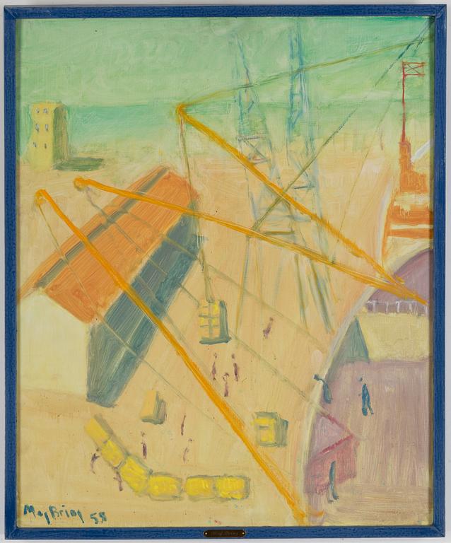 MAJ BRING, oil on panel, signed Maj Bring and dated -58.